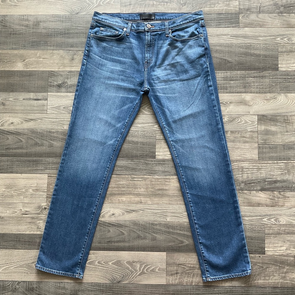 38x34 J Brand Kane Slim Straight Jeans Men’s 38 Blue Stretch Cut # 13289